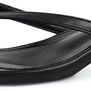Womens Kitten Heel Thong Sandals Memory Foam 1.4 Inches Flip Flop Shoes